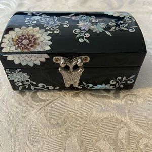 Raden Decorative Wood Jewelry Box with a Mirror